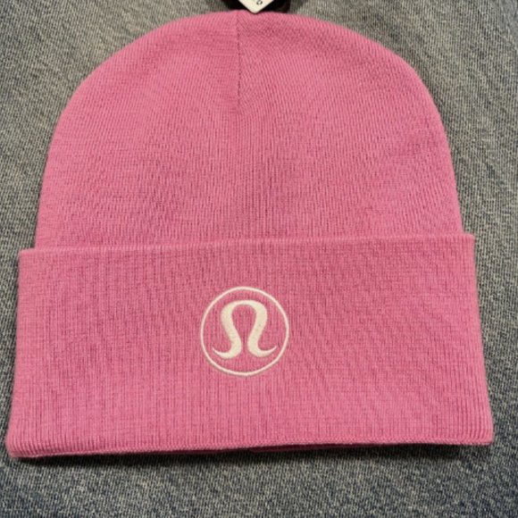 lululemon athletica Accessories - (2340/41) NWT LLL WARM REVELATIONS BEANIE DHALIA MAUVE/ MEADOW PINK SIZE L/XL